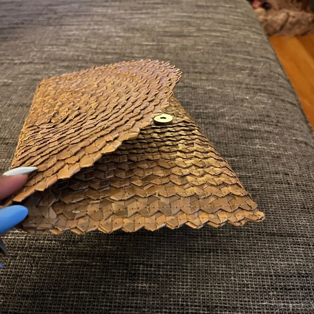 ✨ENVELOPE STRAW PURSE✨✨CARAMEL - Picture 10 of 11